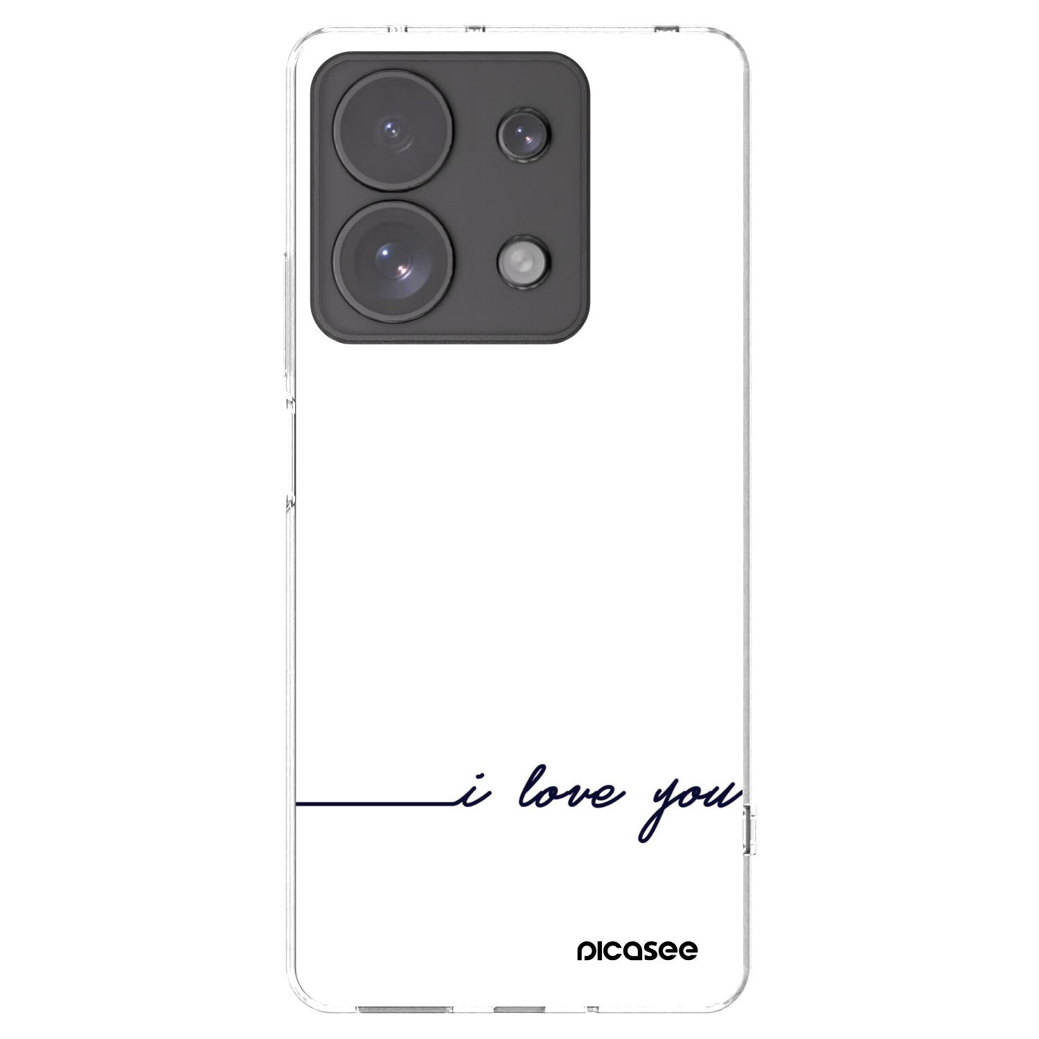 Picasee διαφανής θήκη σιλικόνης Xiaomi Redmi Note 13 Pro 4G - I love you