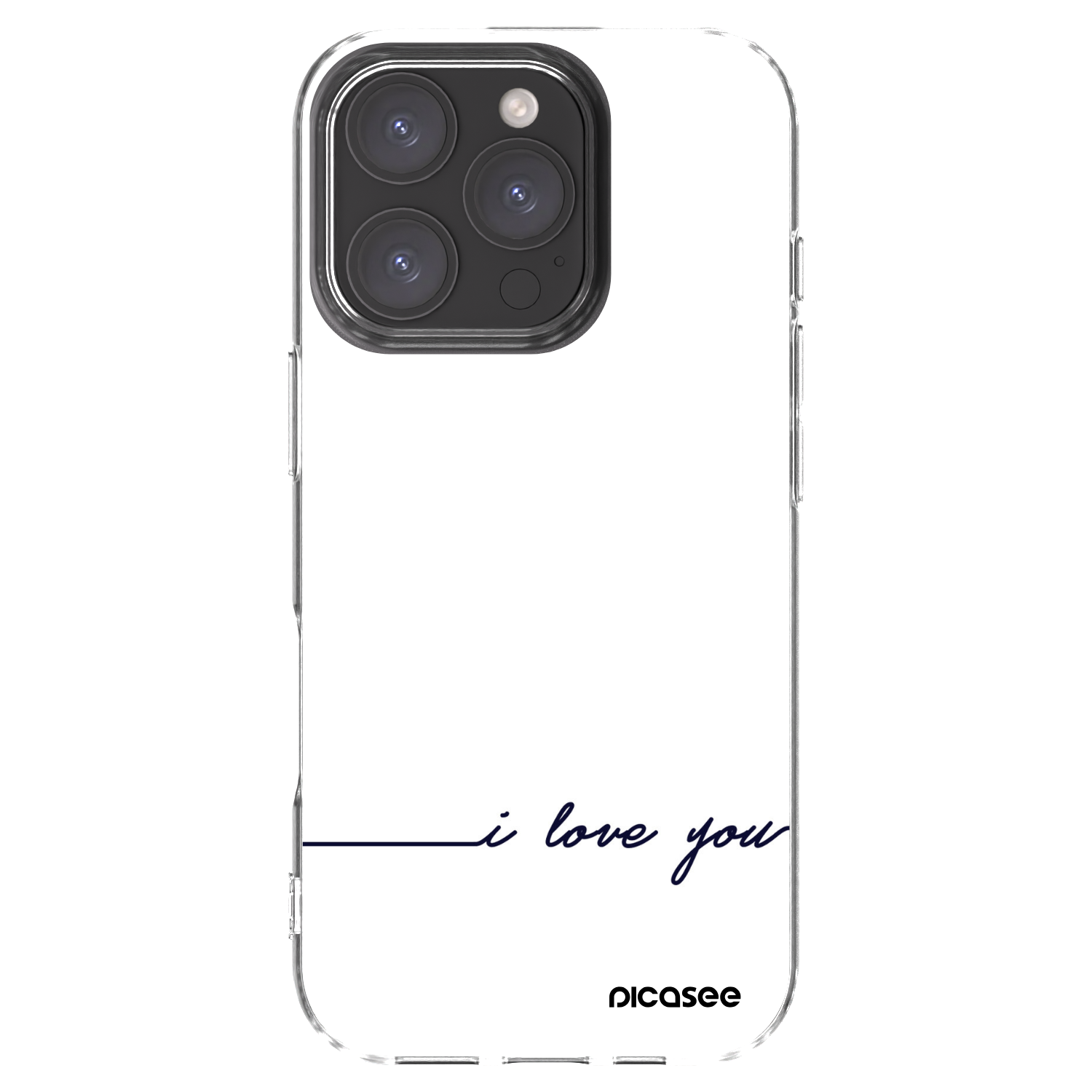 Picasee διαφανής θήκη σιλικόνης Apple iPhone 16 Pro - I love you