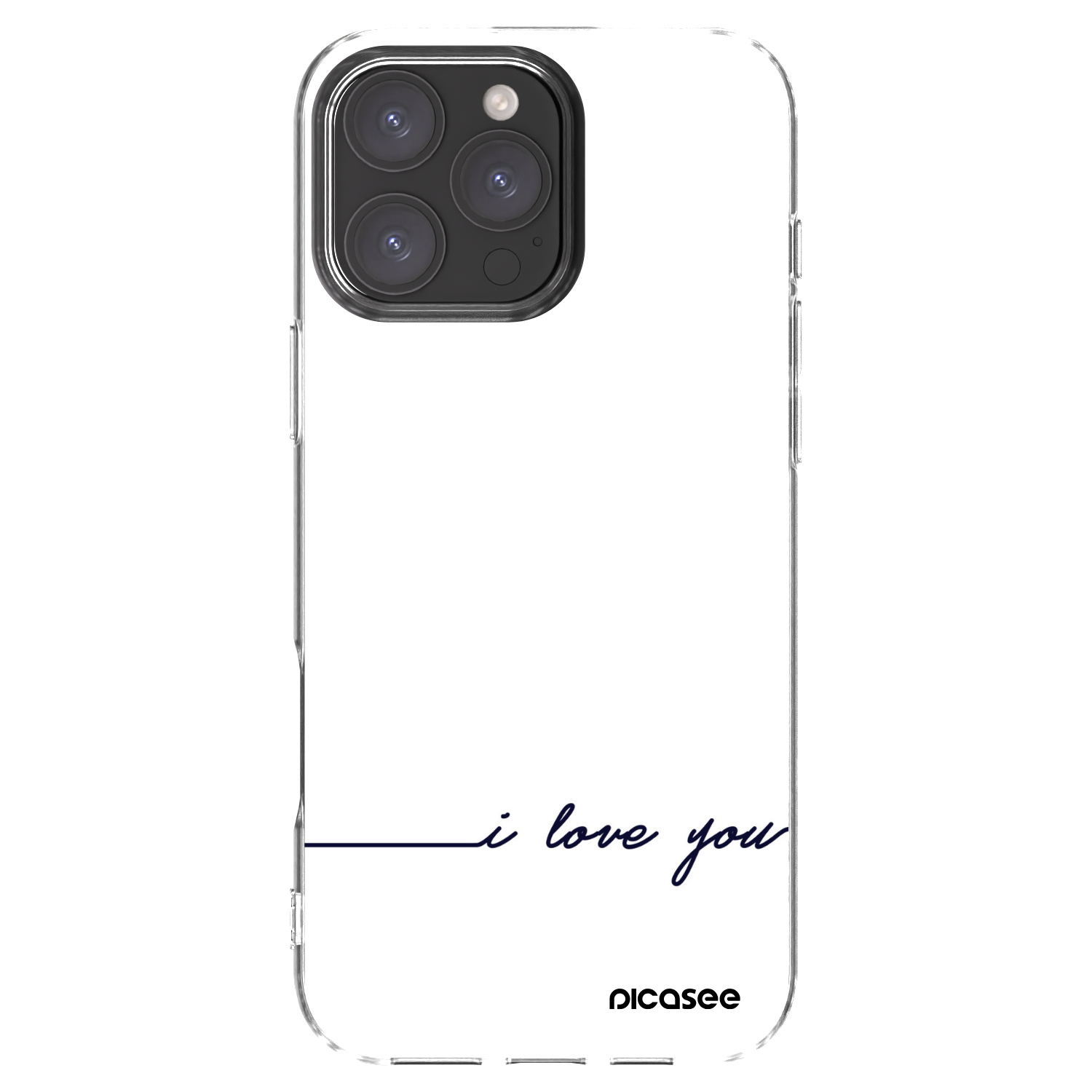 Picasee διαφανής θήκη σιλικόνης Apple iPhone 16 Pro Max - I love you