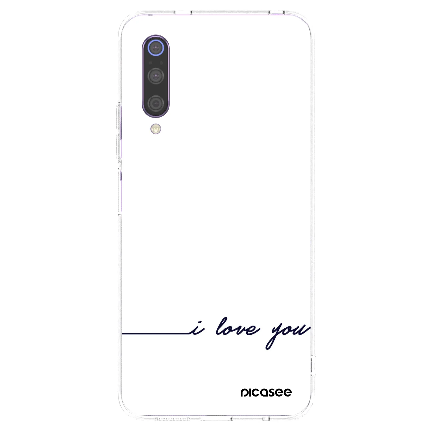 Picasee διαφανής θήκη σιλικόνης Xiaomi Mi 9 - I love you