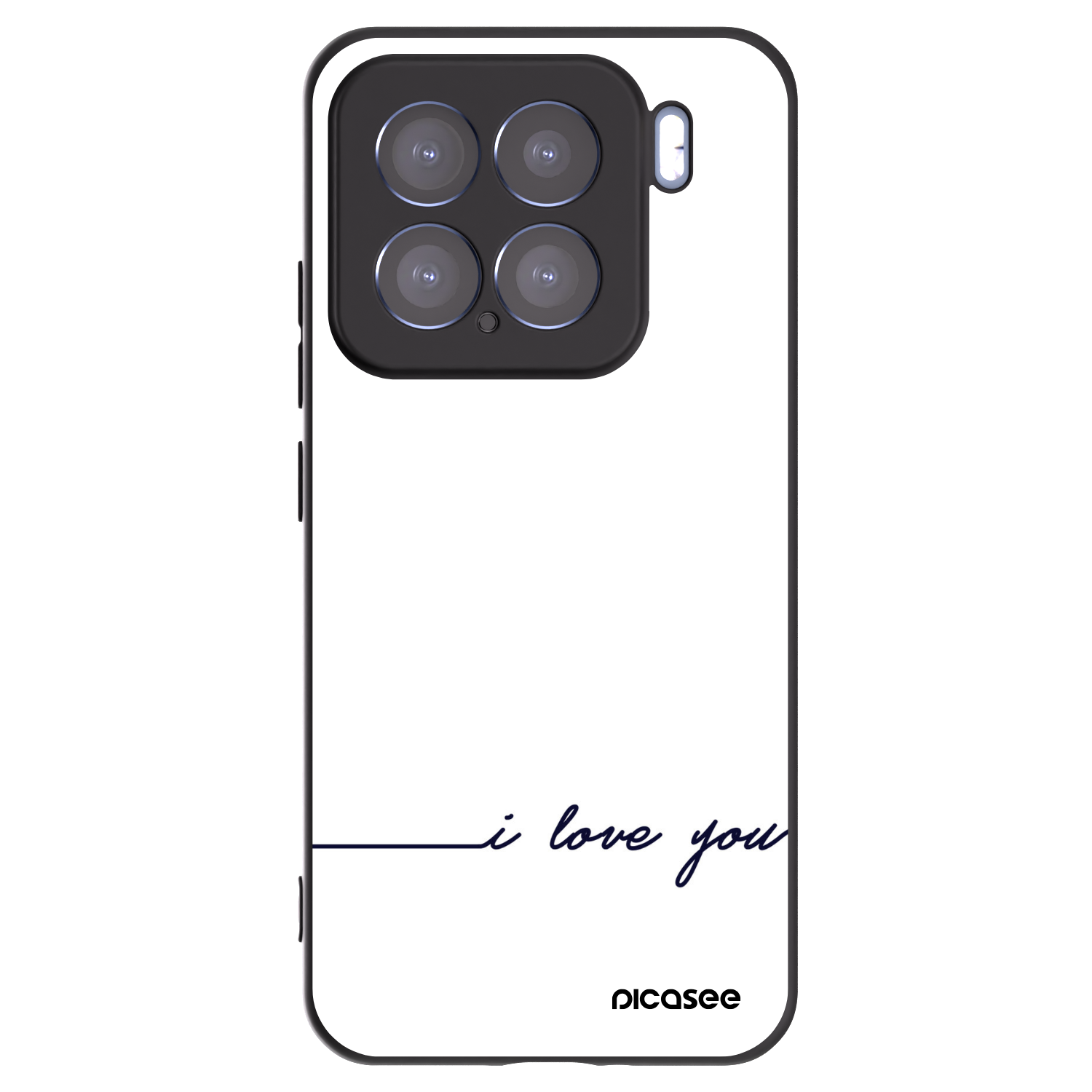 Picasee Μαύρη θήκη σιλικόνης για Xiaomi 15 - I love you