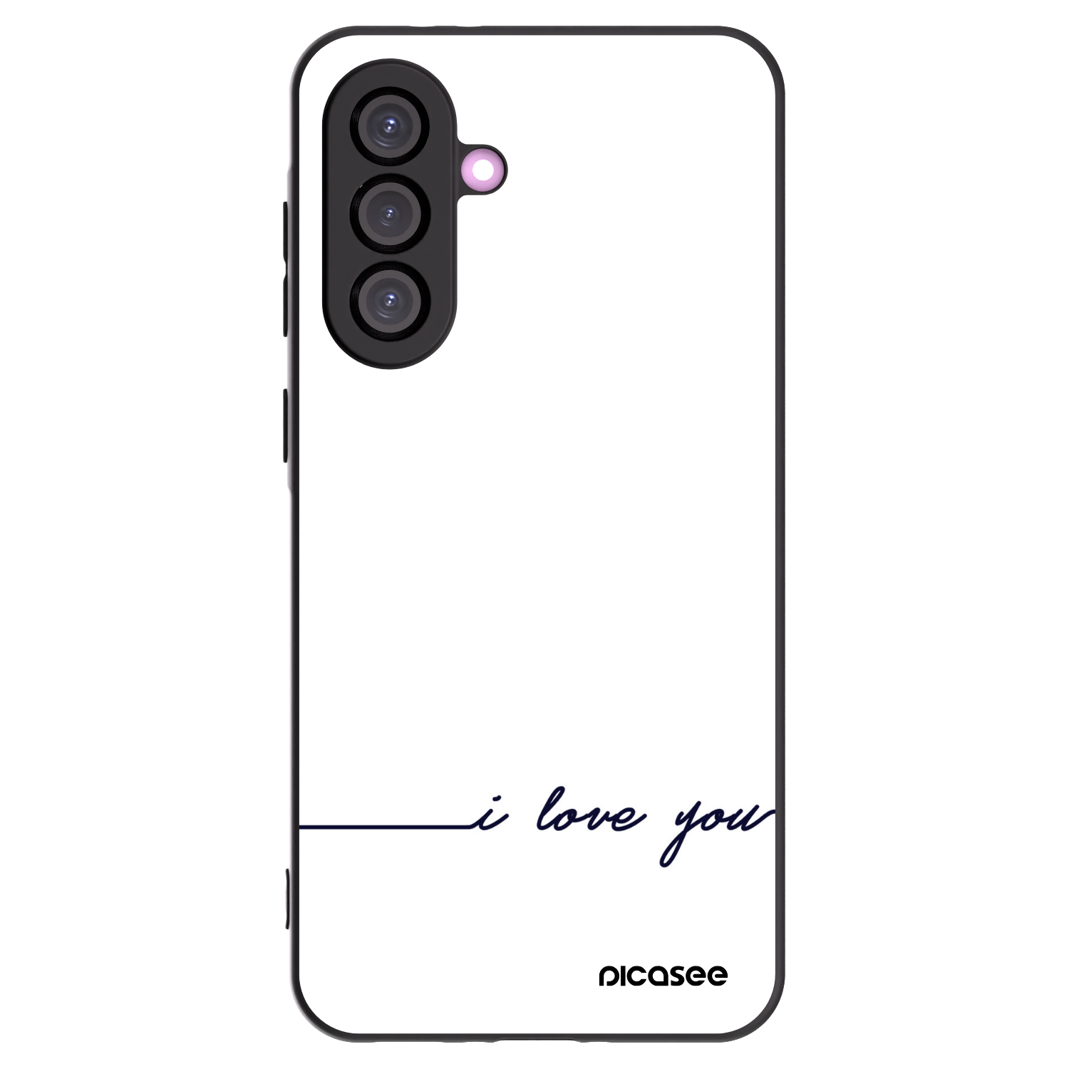 Picasee Μαύρη θήκη σιλικόνης για Samsung Galaxy A36 5G - I love you