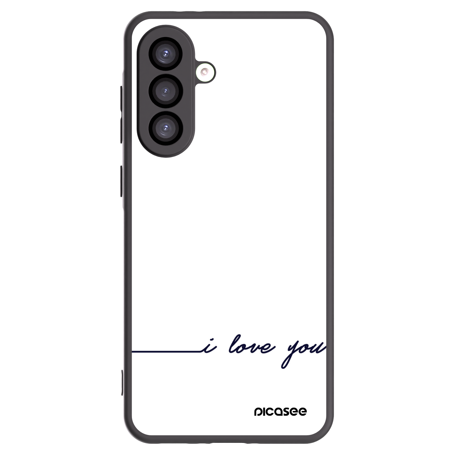 Picasee Μαύρη θήκη σιλικόνης για Samsung Galaxy A26 5G A266B - I love you