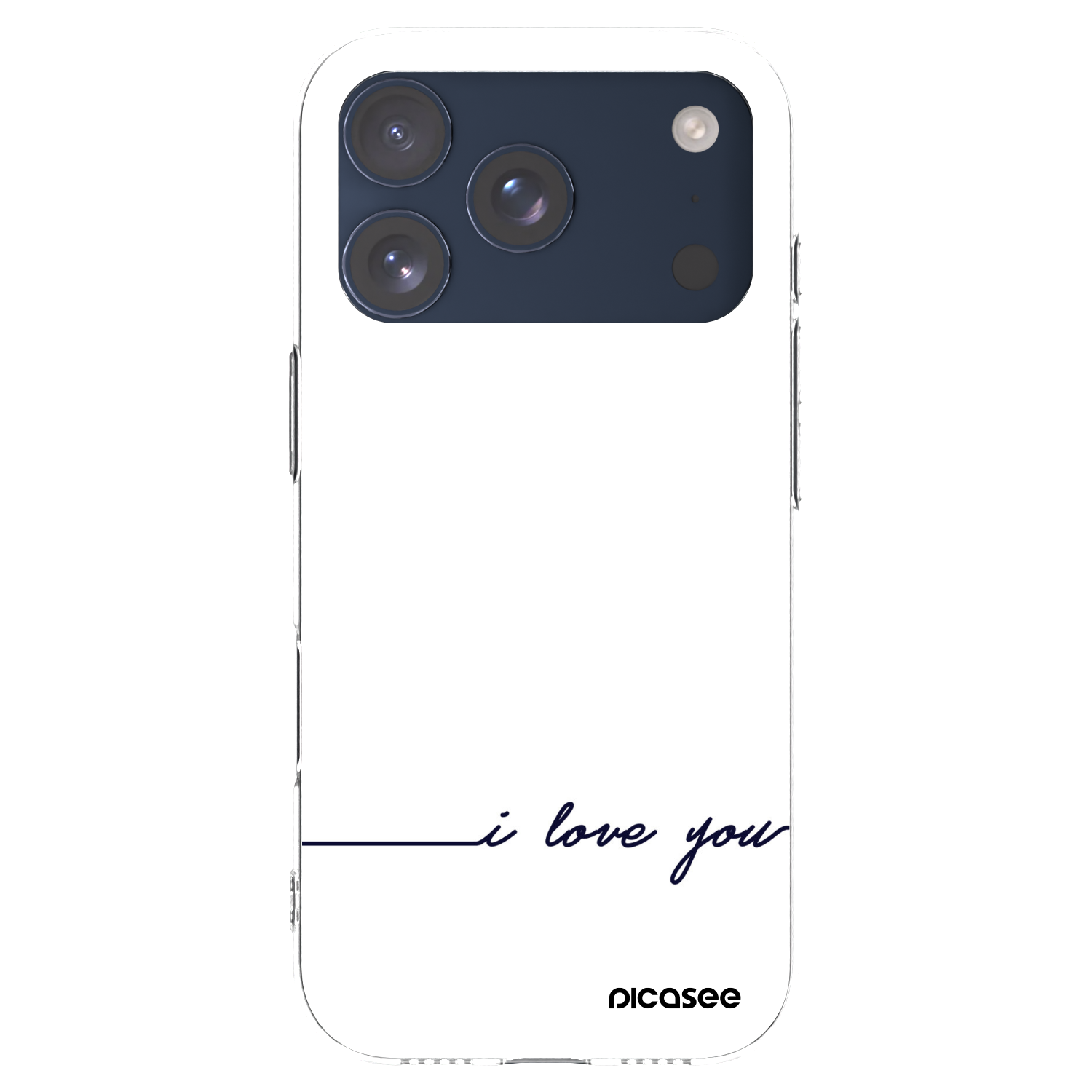Picasee διαφανής θήκη σιλικόνης Apple iPhone 17 Pro - I love you