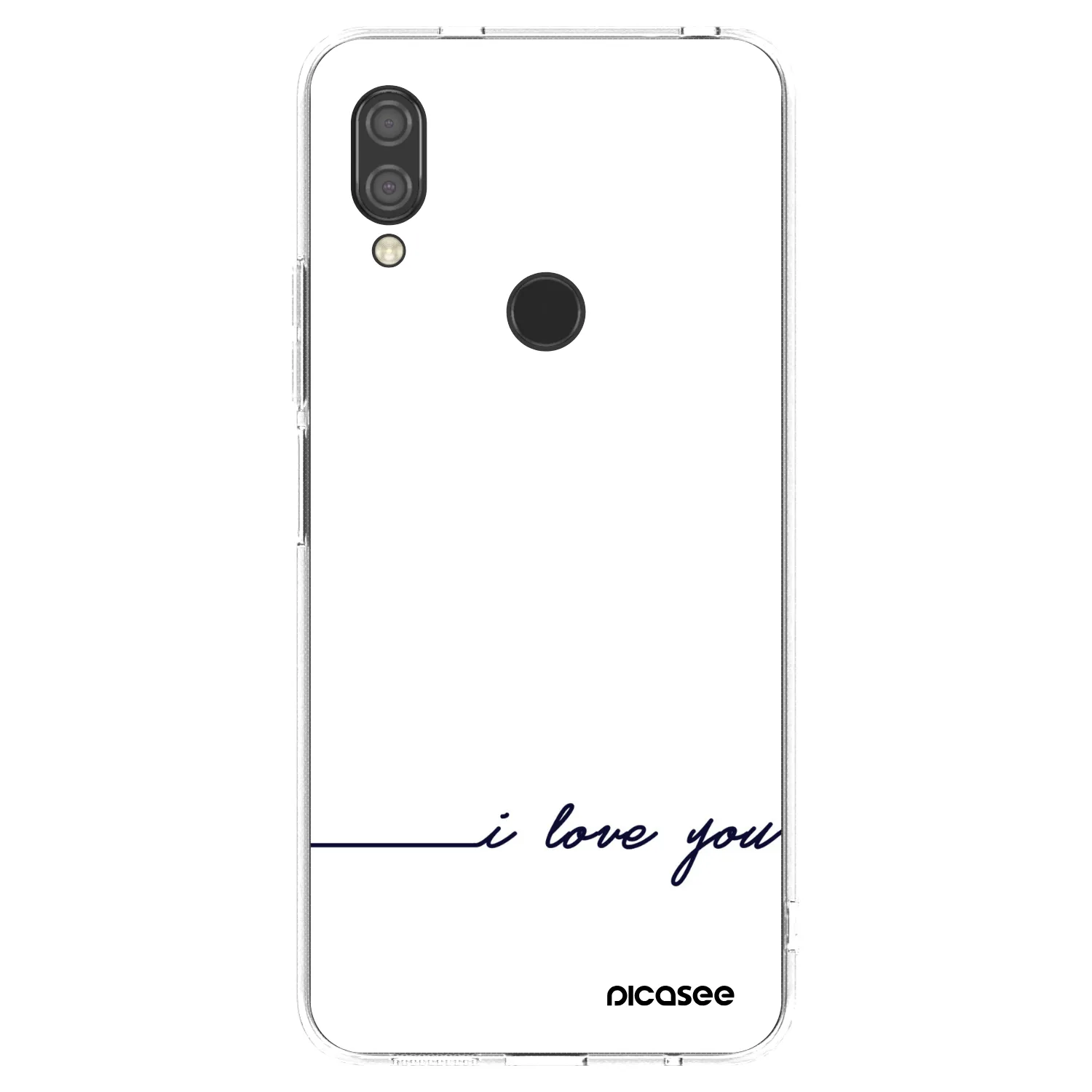 Picasee διαφανής θήκη σιλικόνης Xiaomi Redmi 7 - I love you