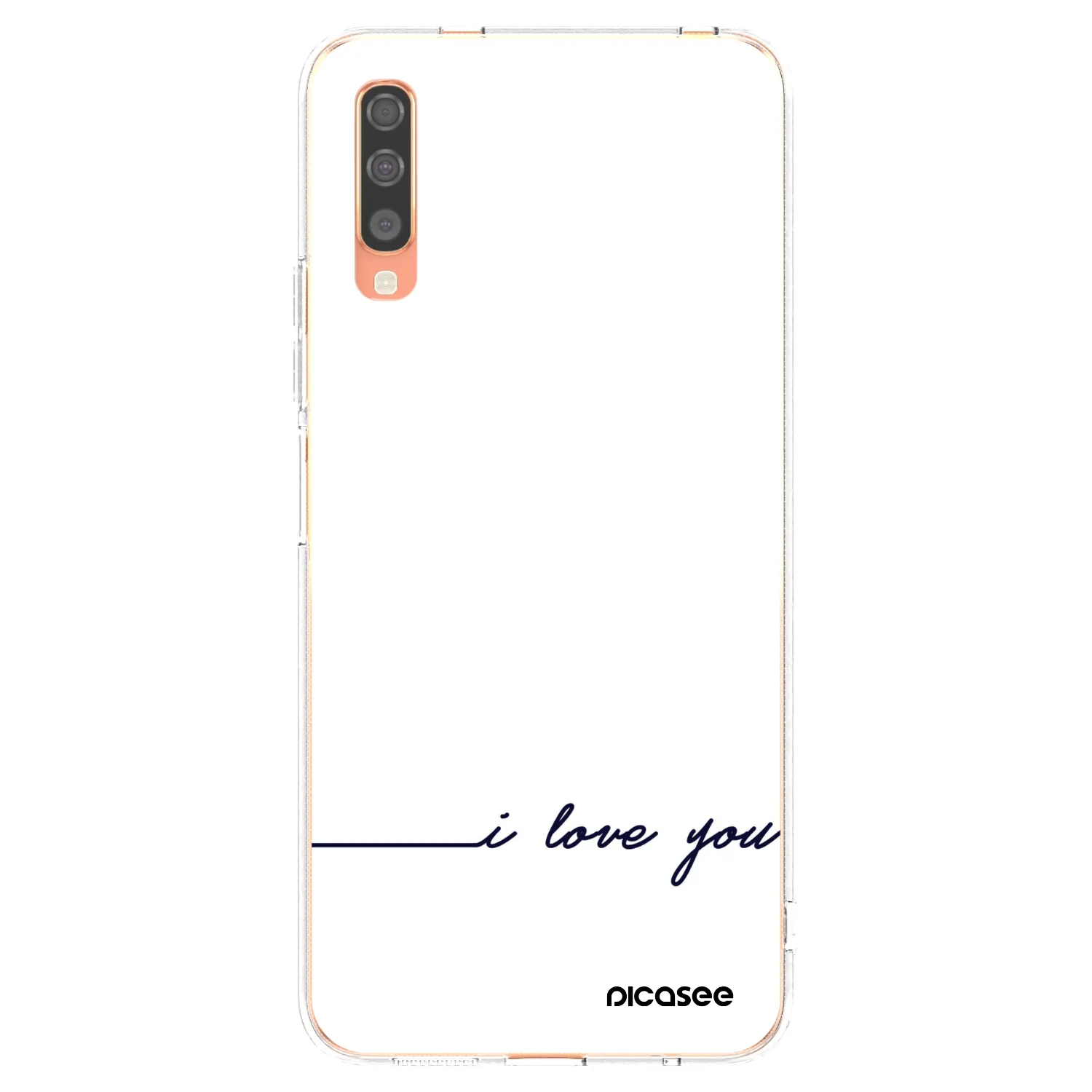 Picasee διαφανής θήκη σιλικόνης Samsung Galaxy A70 A705F - I love you