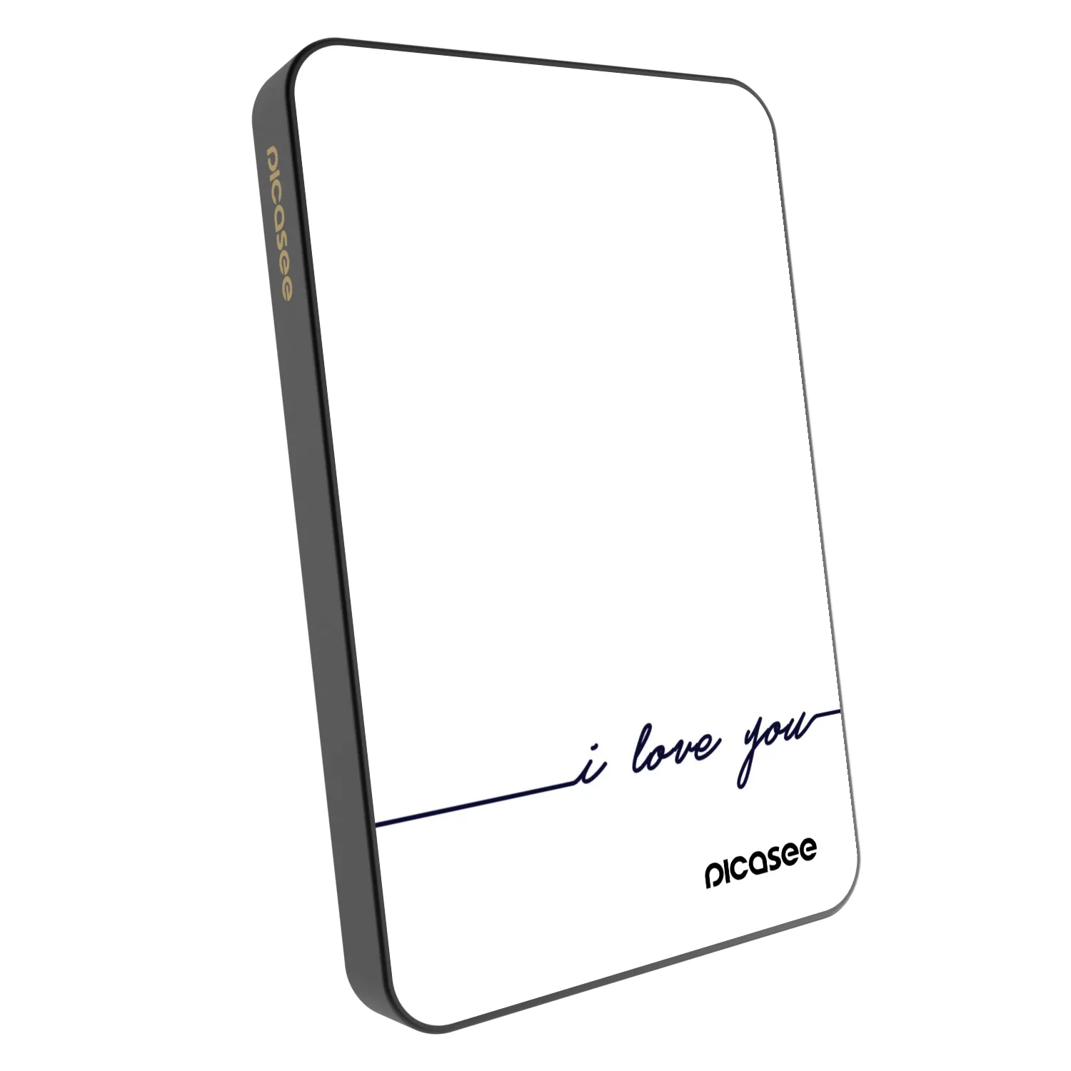 Picasee Powerbank με MagSafe 5 000 mAh Γκρί - I love you