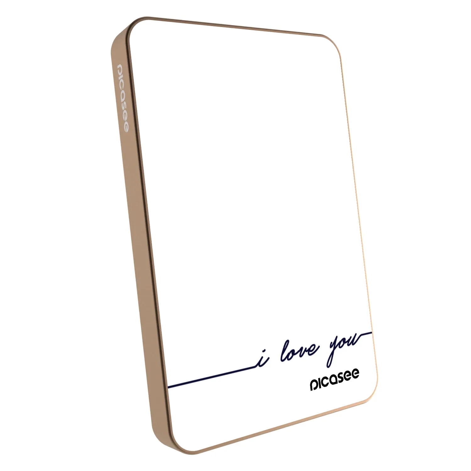 Picasee Powerbank με MagSafe 5 000 mAh Χρυσαφένιος - I love you