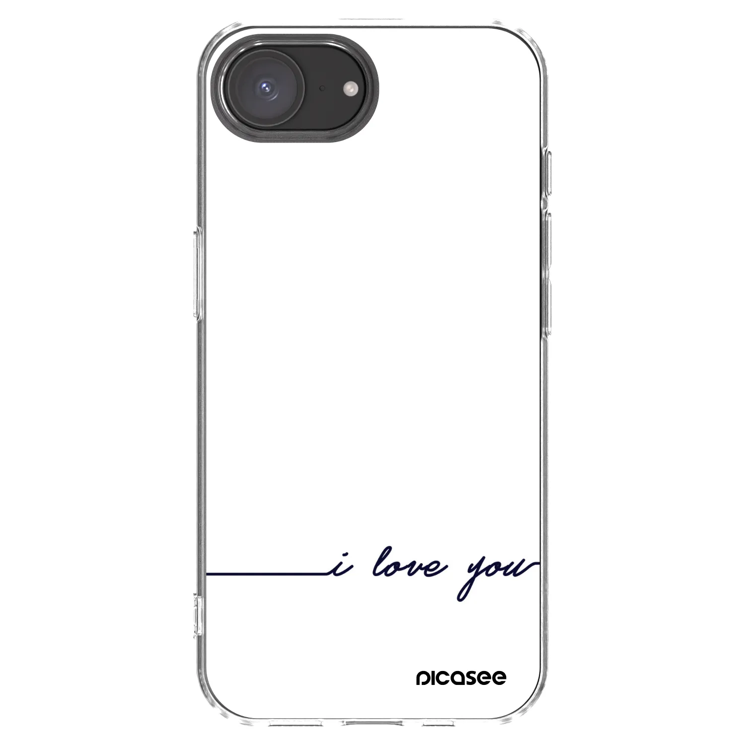 Picasee διαφανής θήκη σιλικόνης Apple iPhone 17e - I love you
