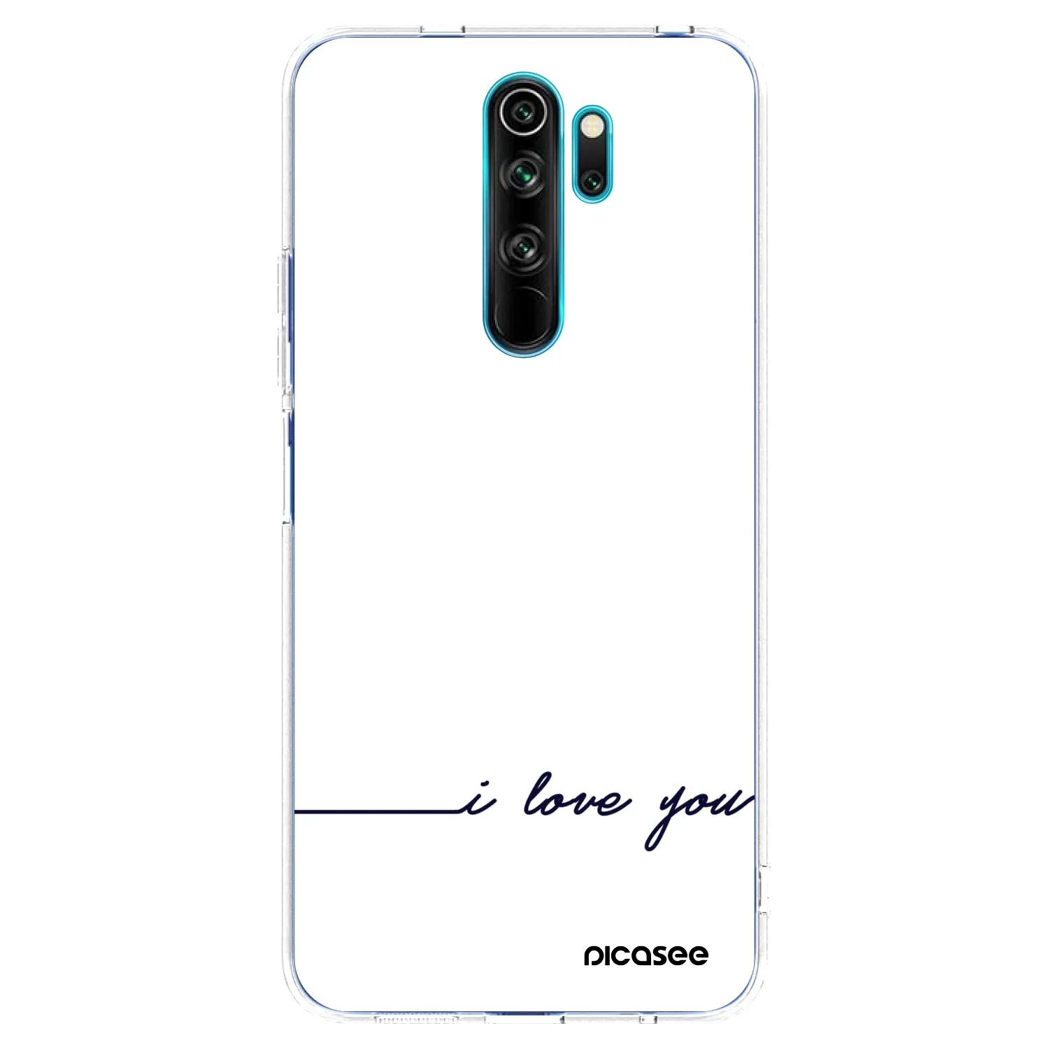 Picasee διαφανής θήκη σιλικόνης Xiaomi Redmi Note 8 Pro - I love you