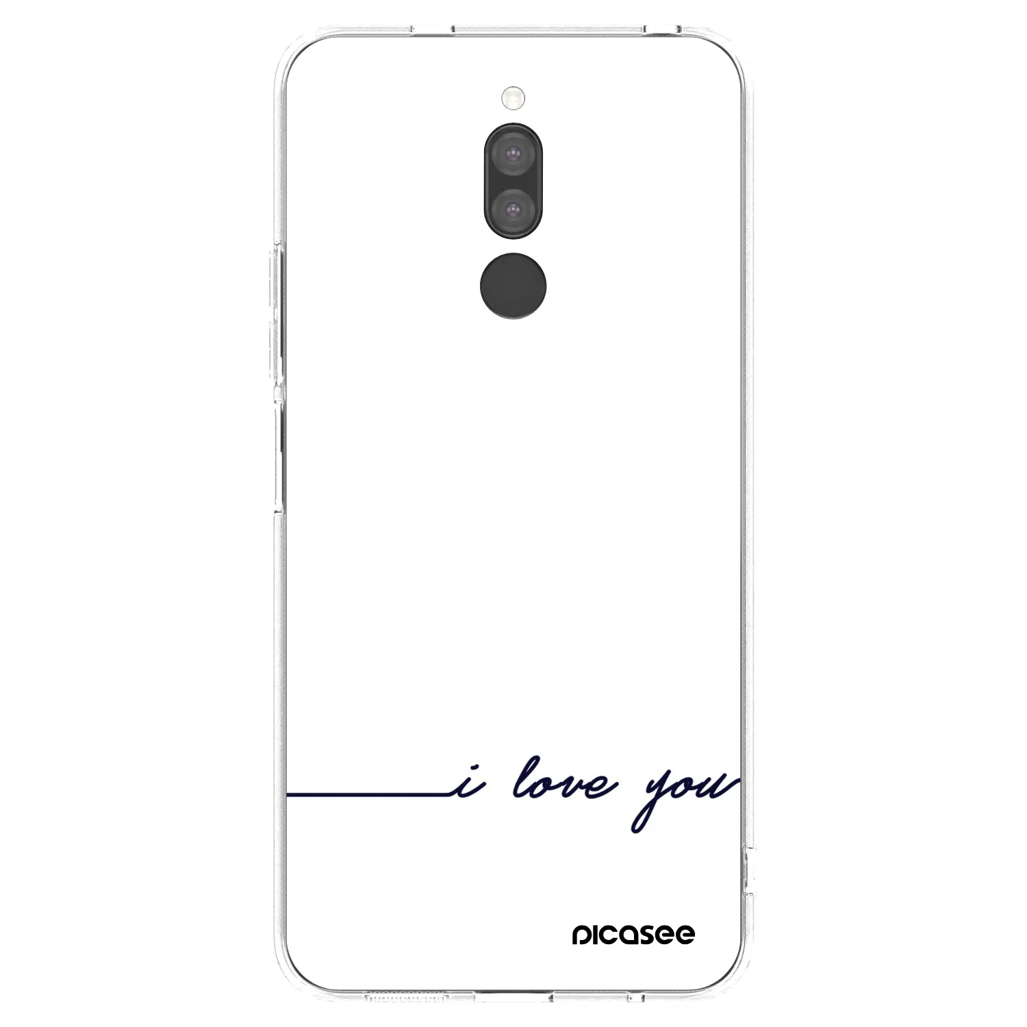 Picasee διαφανής θήκη σιλικόνης Xiaomi Redmi 8 - I love you