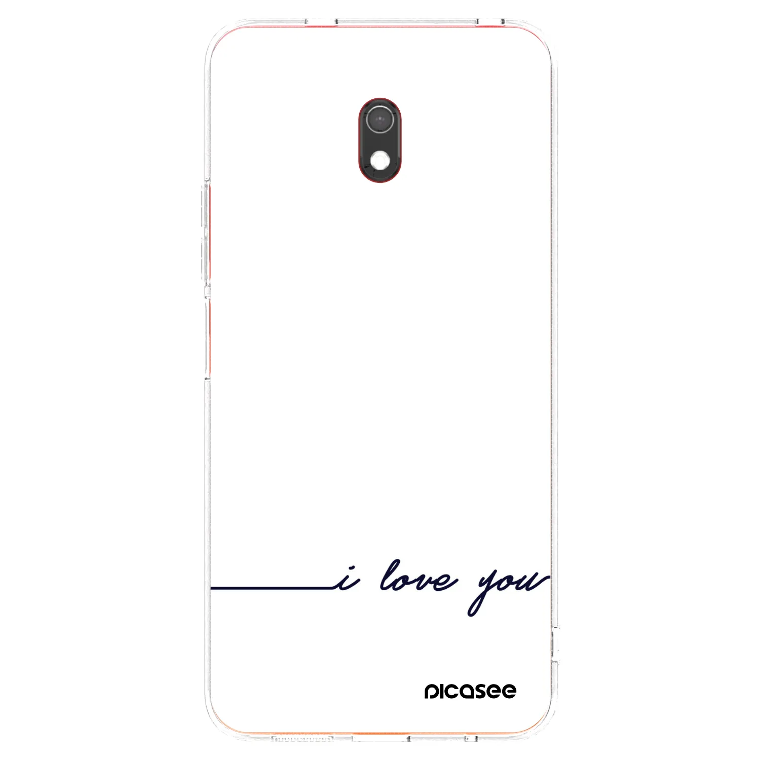Picasee διαφανής θήκη σιλικόνης Xiaomi Redmi 8A - I love you