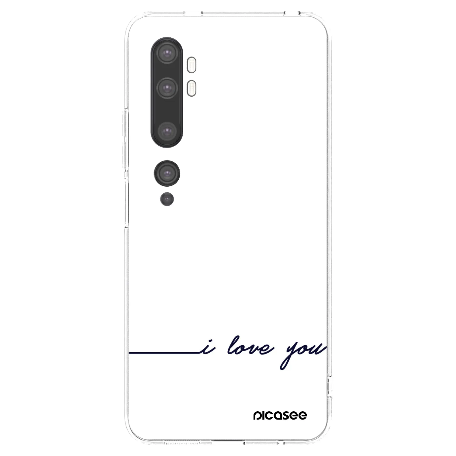 Picasee διαφανής θήκη σιλικόνης Xiaomi Mi Note 10 (Pro) - I love you
