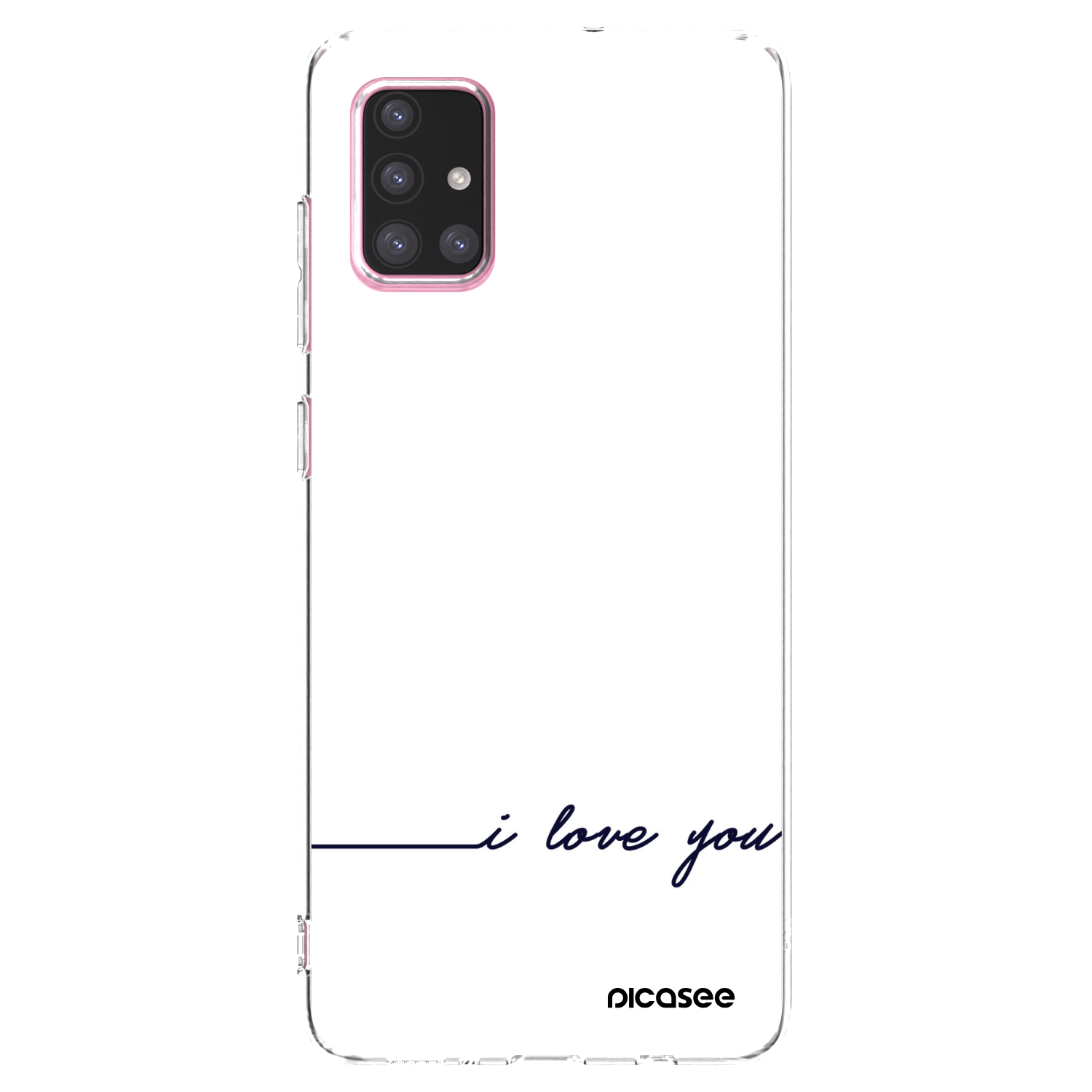 Picasee διαφανής θήκη σιλικόνης Samsung Galaxy A71 A715F - I love you