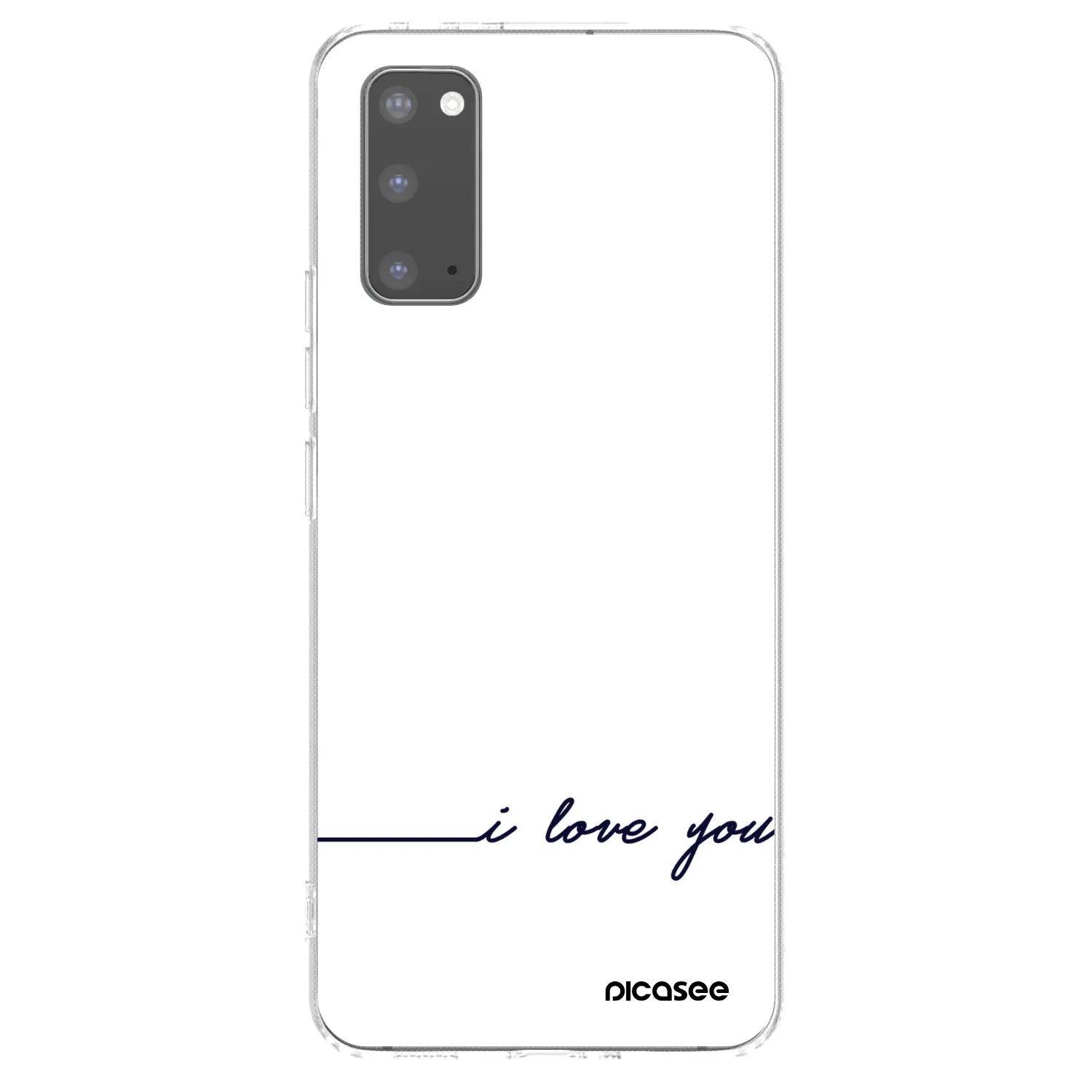 Picasee διαφανής θήκη σιλικόνης Samsung Galaxy S20 G980F - I love you