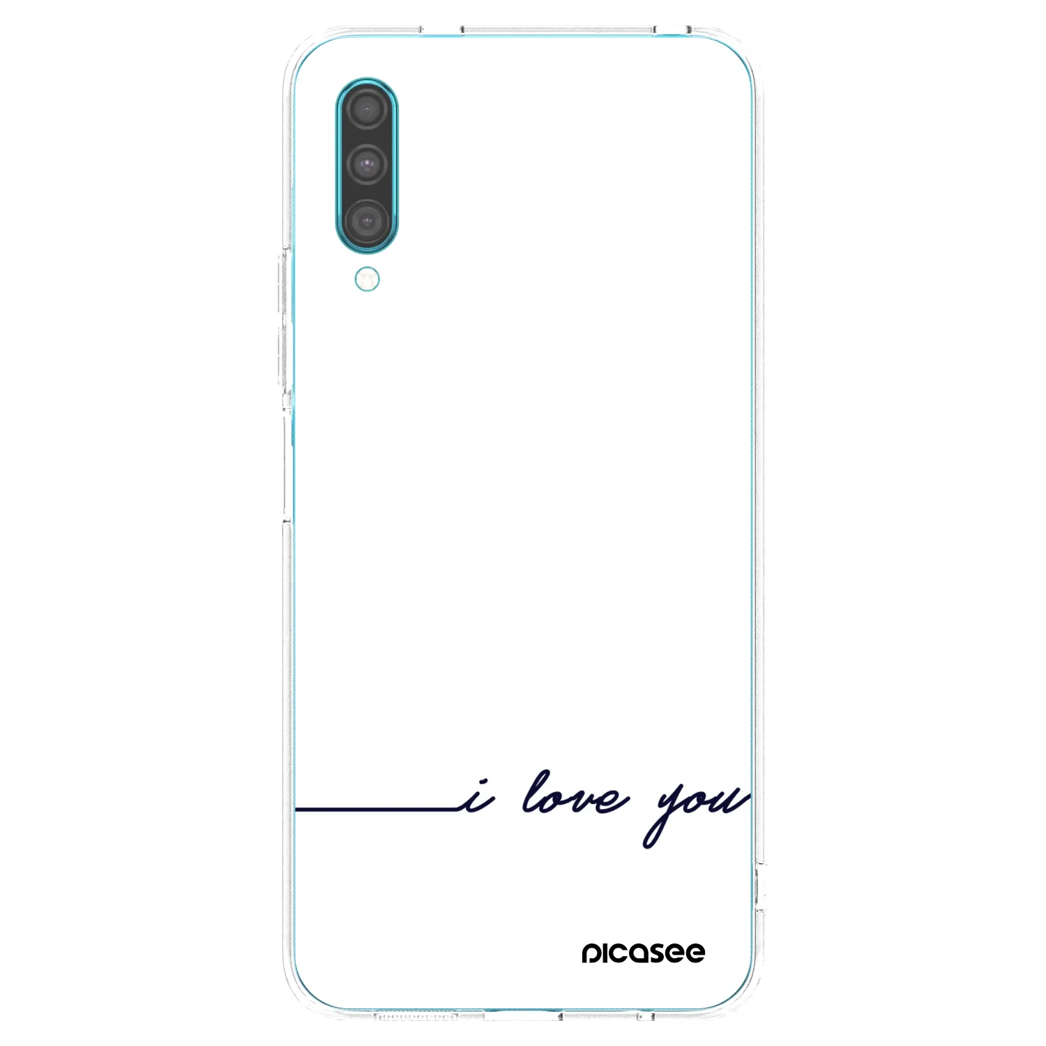 Picasee διαφανής θήκη σιλικόνης Samsung Galaxy A30s A307F - I love you