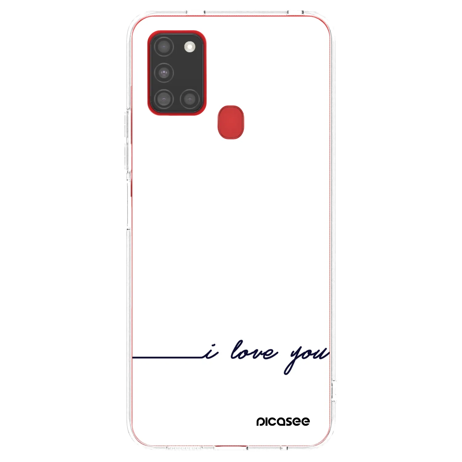 Picasee διαφανής θήκη σιλικόνης Samsung Galaxy A21s - I love you