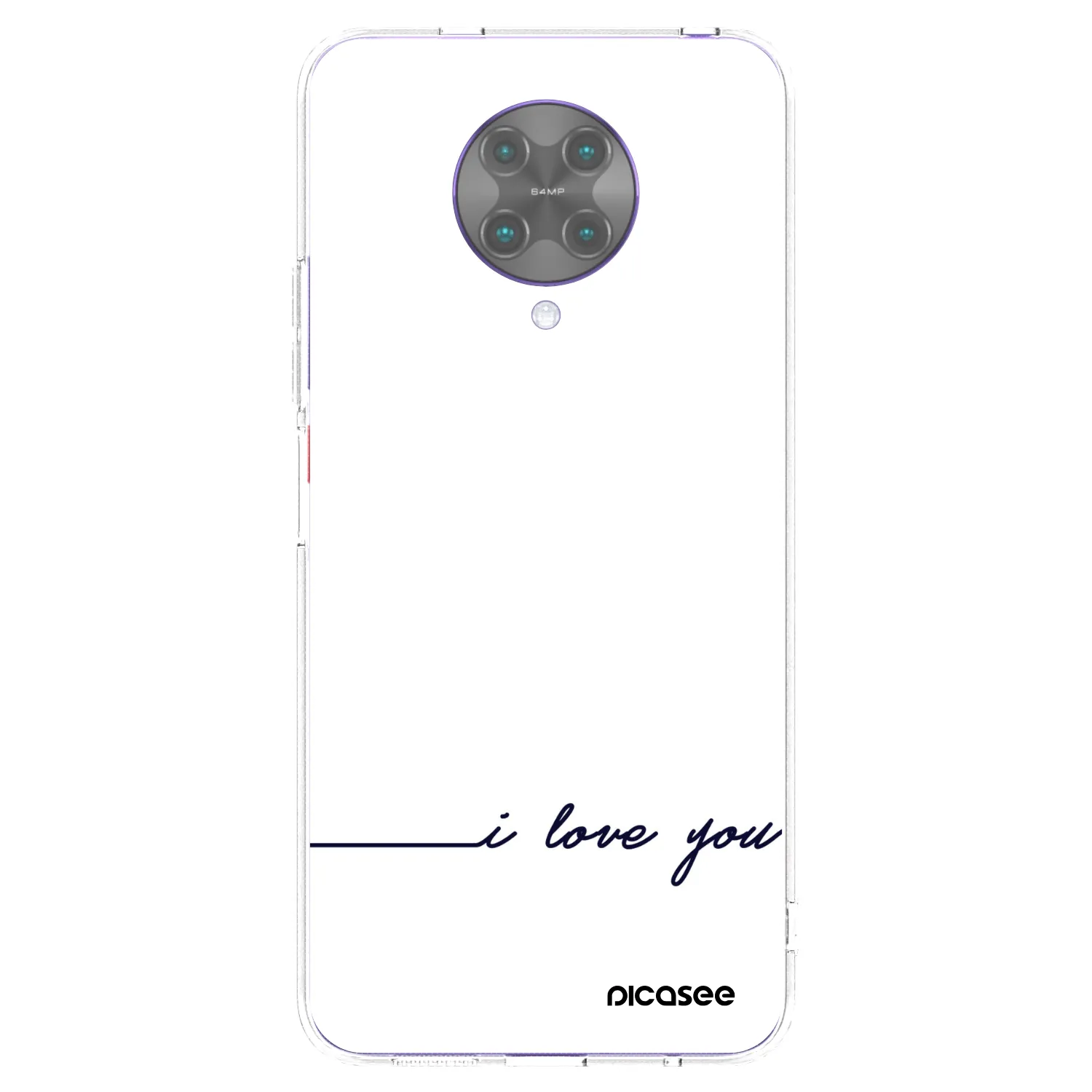 Picasee διαφανής θήκη σιλικόνης Xiaomi Poco F2 Pro - I love you