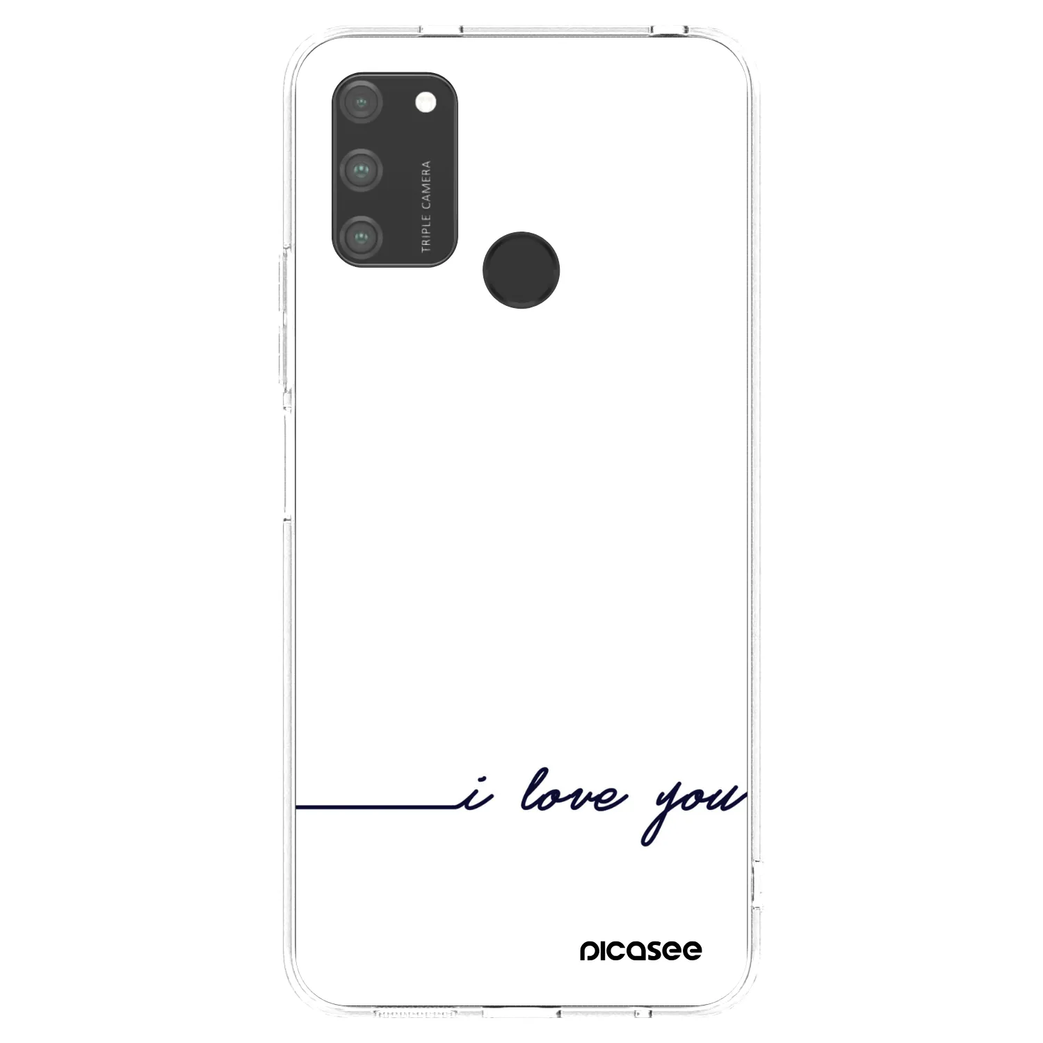 Picasee διαφανής θήκη σιλικόνης Honor 9A - I love you