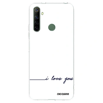 Picasee διαφανής θήκη σιλικόνης Realme 6i - I love you