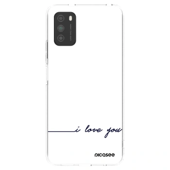 Picasee διαφανής θήκη σιλικόνης Xiaomi Poco M3 - I love you