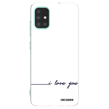 Picasee διαφανής θήκη σιλικόνης Samsung Galaxy M31s - I love you
