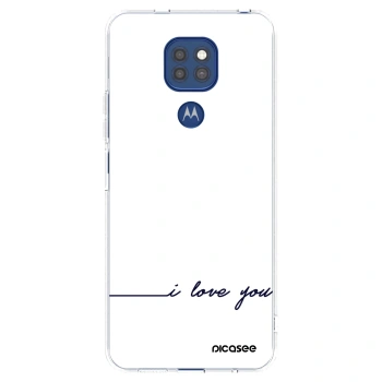 Picasee διαφανής θήκη σιλικόνης Motorola Moto G9 Play - I love you