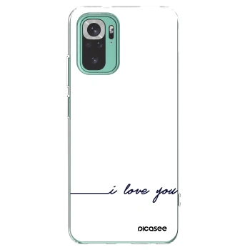 Picasee διαφανής θήκη σιλικόνης Xiaomi Redmi Note 10 Pro - I love you