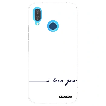 Picasee διαφανής θήκη σιλικόνης Huawei P20 Lite - I love you