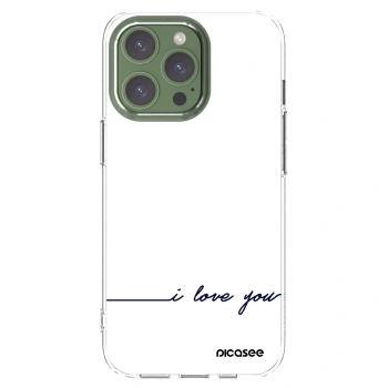 Picasee διαφανής θήκη σιλικόνης Apple iPhone 13 Pro - I love you