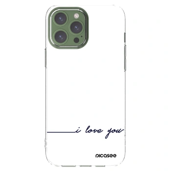 Picasee διαφανής θήκη σιλικόνης Apple iPhone 13 Pro Max - I love you