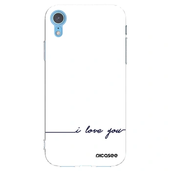 Picasee διαφανής θήκη σιλικόνης Apple iPhone XR - I love you
