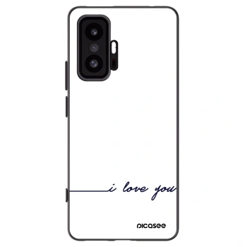 Picasee Μαύρη θήκη σιλικόνης για Xiaomi 11T - I love you