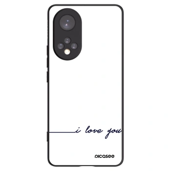 Picasee Μαύρη θήκη σιλικόνης για Huawei Nova 9 - I love you