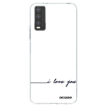 Picasee διαφανής θήκη σιλικόνης Vivo Y20s - I love you