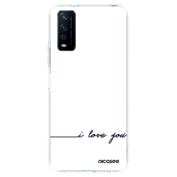 Picasee διαφανής θήκη σιλικόνης Vivo Y11s - I love you