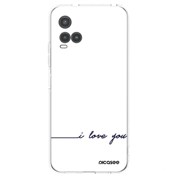 Picasee διαφανής θήκη σιλικόνης Vivo Y33s - I love you