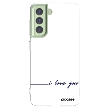 Picasee διαφανής θήκη σιλικόνης Samsung Galaxy S21 FE 5G - I love you