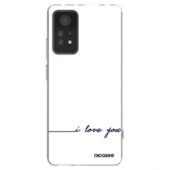 Picasee διαφανής θήκη σιλικόνης Xiaomi Redmi Note 11 Pro - I love you