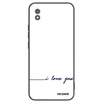 Picasee Μαύρη θήκη σιλικόνης για Realme C11 (2021) - I love you