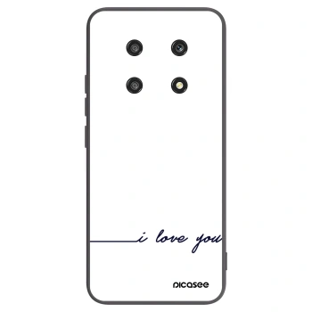 Picasee Μαύρη θήκη σιλικόνης για Honor Magic4 Lite 5G - I love you