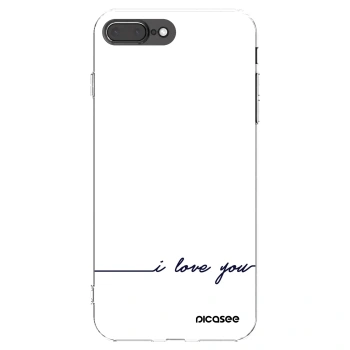 Picasee διαφανής θήκη σιλικόνης Apple iPhone 8 Plus - I love you