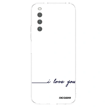 Picasee διαφανής θήκη σιλικόνης Sony Xperia 10 IV 5G - I love you