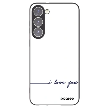 Picasee Μαύρη θήκη σιλικόνης για Samsung Galaxy S23+ 5G - I love you