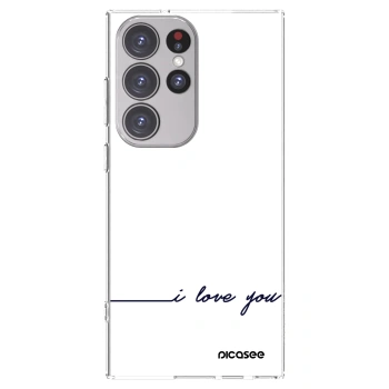 Picasee διαφανής θήκη σιλικόνης Samsung Galaxy S23 Ultra 5G - I love you