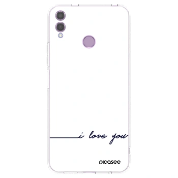 Picasee διαφανής θήκη σιλικόνης Honor 8X - I love you