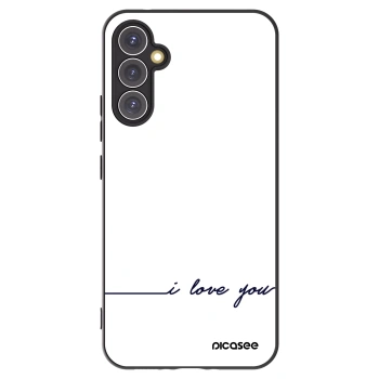 Picasee Μαύρη θήκη σιλικόνης για Samsung Galaxy A34 5G A346B - I love you
