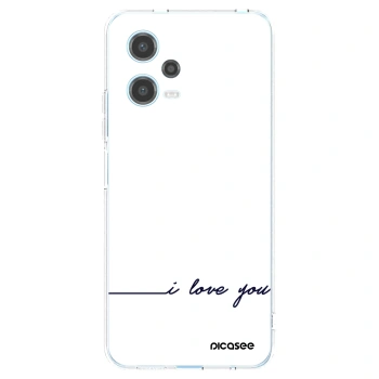 Picasee διαφανής θήκη σιλικόνης Xiaomi Redmi Note 12 5G - I love you