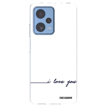 Picasee διαφανής θήκη σιλικόνης Xiaomi Redmi Note 12 Pro 5G - I love you