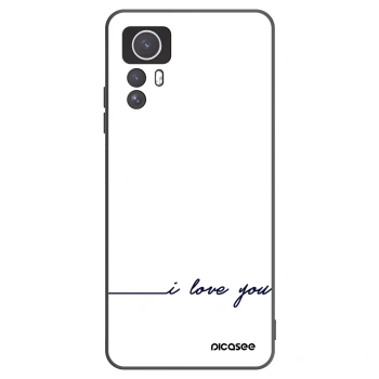 Picasee Μαύρη θήκη σιλικόνης για Xiaomi Redmi Note 12S - I love you